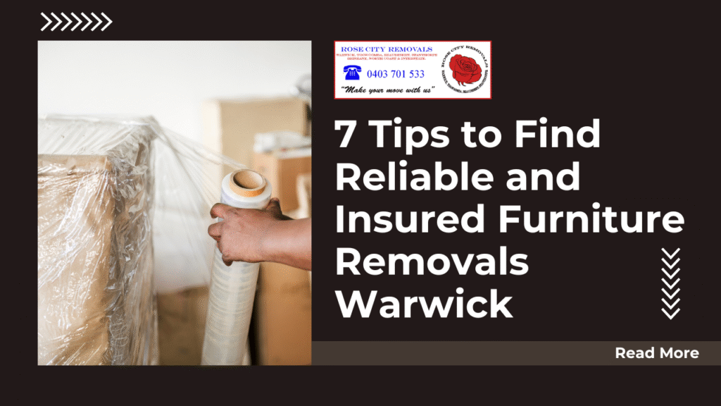 Insured Furniture Removals Warwick - Rose City Removals