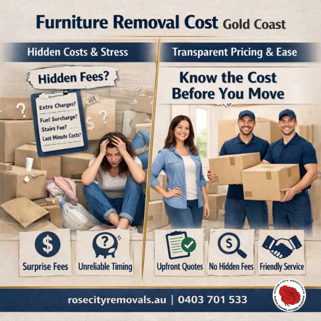 Furniture Removal Cost Gold Coast