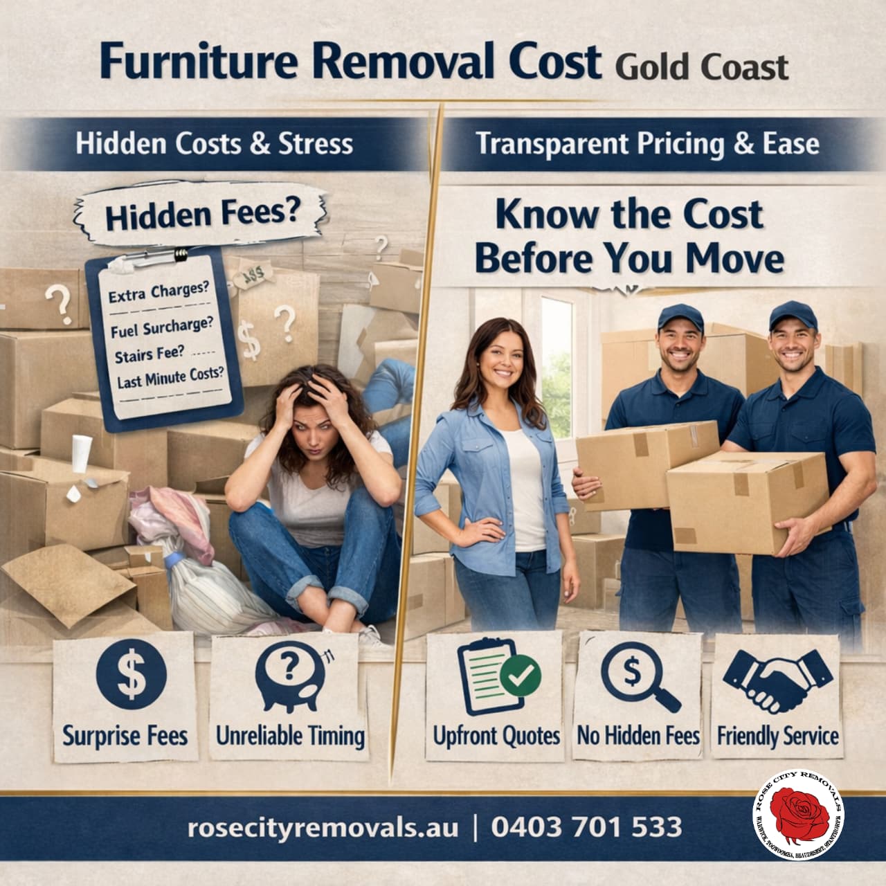 Furniture Removal Cost Gold Coast